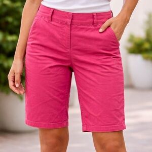 LOFT Hot Pink Bermuda Shorts